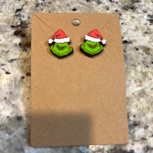 Grinch wooden posts