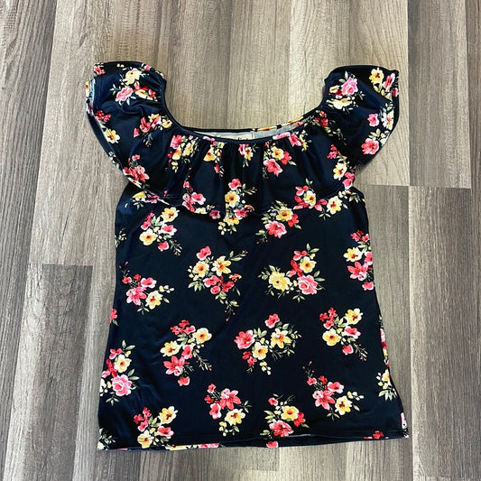 Floral print off shoulder tank top