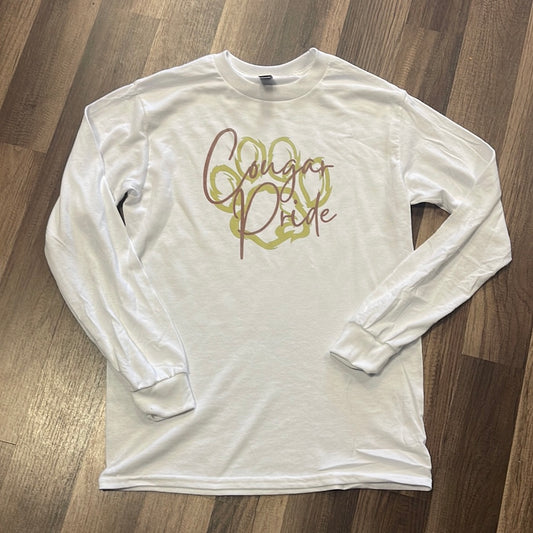 Cougar pride long sleeve tee