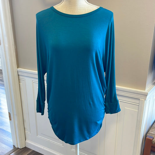 Teal blue dolman top