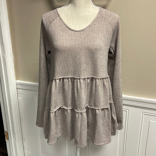 Ruffle Tiered cashmere Tunic