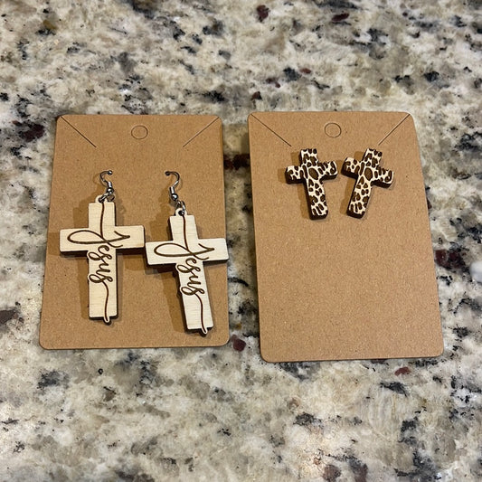 Cross earrings