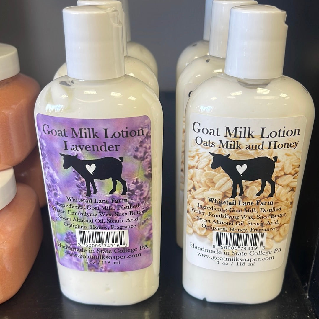 Goat milk lotion