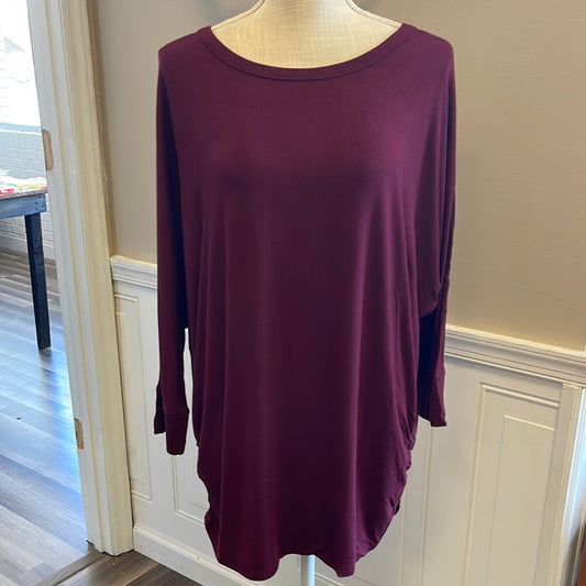 Maroon dolman top